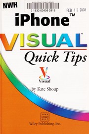 Cover of: iPhone visual quick tips by Kate Shoup