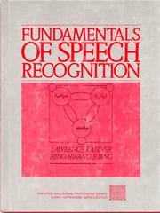 Fundamentals of speech recognition by Lawrence R. Rabiner
