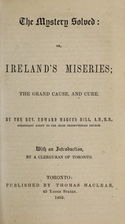 Cover of: The mystery solved,or, Ireland
