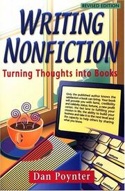 Cover of: Writing Nonfiction, 4th Edition: Turning Thoughts into Books (Writing Nonfiction)