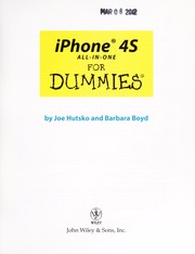 Cover of: iPhone 4S all-in-one for dummies | Joe Hutsko