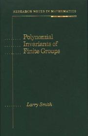 Cover of: Polynomial invariants of finite groups