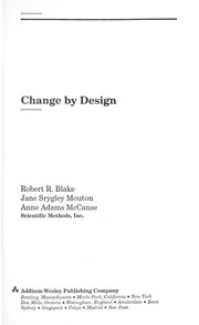 Cover of: Change by design | Robert R. Blake