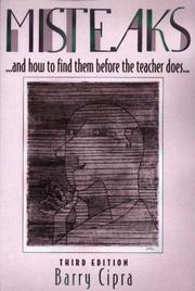 Cover of: Misteaks [sic] and how to find them before the teacher does by Barry Cipra