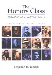 Cover of: The Honors Class: Hilbert's Problems and Their Solvers