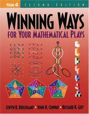 Cover of: Winning Ways for Your Mathematical Plays, Volume 4