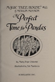 Cover of: A perfect time for pandas by Mary Pope Osborne