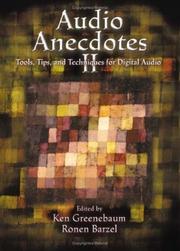 Audio anecdotes II by Ronen Barzel, Ken Greenebaum