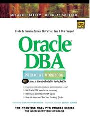 Cover of: Oracle DBA Interactive Workbook by Melanie Caffrey, Douglas Scherer