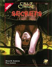 Cover of: Secrets (Call of Cthulhu) by Brian M. Sammons