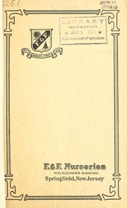Cover of: F. & F. Nurseries, Wm. Flemer