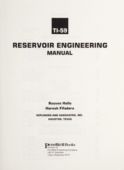 Cover of: TI-59 reservoir engineering manual | Reuven Hollo