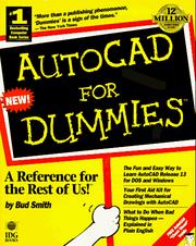 Cover of: AutoCAD for dummies by Bud E. Smith