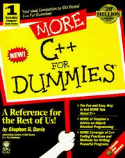 Cover of: More C++ for dummies