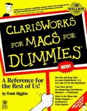 Cover of: ClarisWorks for Macs for dummies