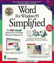Cover of: Word for Windows 95 simplified by Ruth Maran