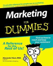 Marketing for dummies by Alexander Hiam