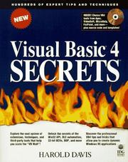 Cover of: Visual Basic 4 secrets | Harold Davis