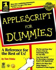 Cover of: AppleScript for dummies