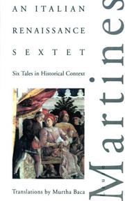 Cover of: An Italian Renaissance Sextet: Six Tales in Historical Context