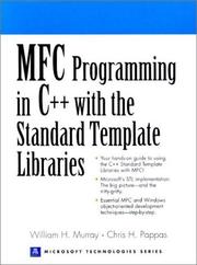 Cover of: MFC Programming in C++ With the Standard Template Libraries by III, William H. Murray, William H. Murray