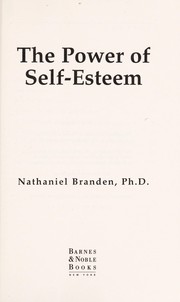 Cover of: The power of self-esteem