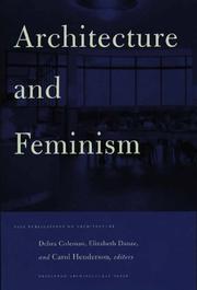 Cover of: Architecture and feminism