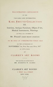 Cover of: Karl Freud collection | Clarke Art Galleries