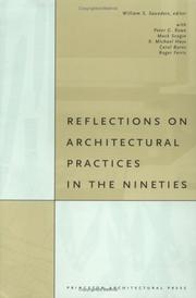 Cover of: Reflections on architectural practices in the nineties