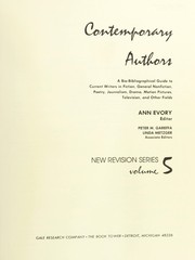 Cover of: Contemporary Authors: New Revision Series, a Bio-Bibliographical Guide to Current Writers in Fiction (Contemporary Authors New Revision Series)