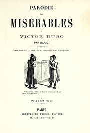 Cover of: Parodie des Misérables de Victor Hugo