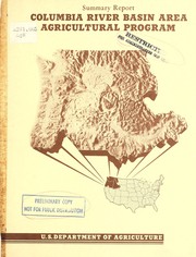 Cover of: Columbia River Basin area agricultural program | United States. Department of Agriculture