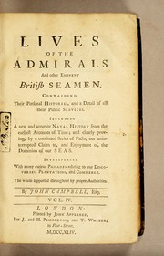 Cover of: Lives of the admirals, and other eminent British seamen | Campbell, John