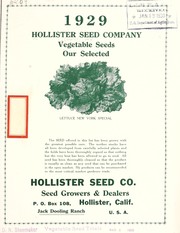 Cover of: Hollister Seed Company | Hollister Seed Co