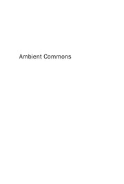 Cover of: Ambient commons: attention in the age of embodied information