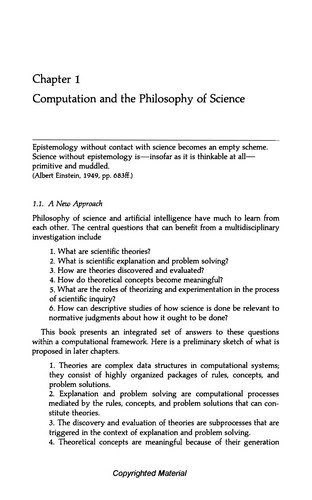 Computational philosophy of science by Paul Thagard