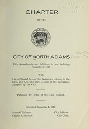 Cover of: Charter of the city of North Adams | North Adams (Mass.)