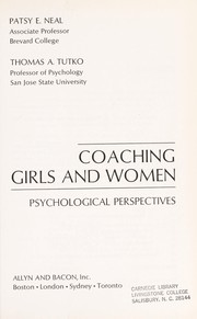 Cover of: Coaching girls and women: psychological perspectives