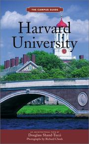 Cover of: Harvard University (The Campus Guide) by Douglass Shand-Tucci