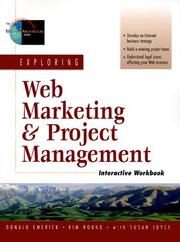 Cover of: Exploring Web Marketing and Project Management by Donald Emerick, Kimberlee Round