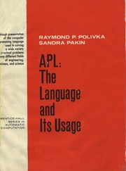Cover of: APL Programming language