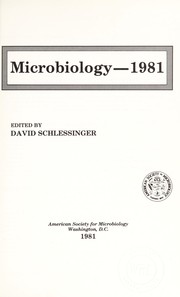 Cover of: MICROBIOLOGY - 1981
