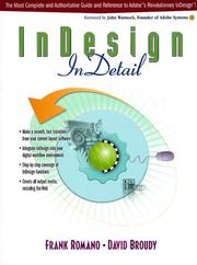 Cover of: InDesign InDetail by Frank J. Romano, David Broudy, Frank Romano