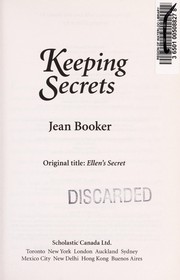 Cover of: Keeping secrets | Jean Booker