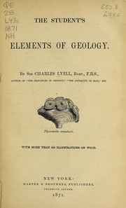 Cover of: The student's elements of geology