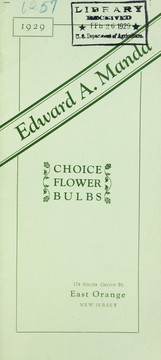 Cover of: Choice flower bulbs | Edward A. Manda (Firm)