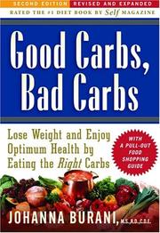 Cover of: Good carbs, bad carbs by Johanna C. Burani