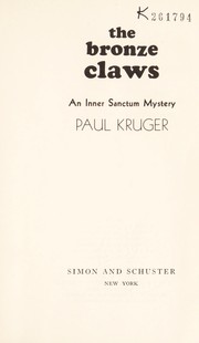 Cover of: The bronze claws by Kruger, Paul