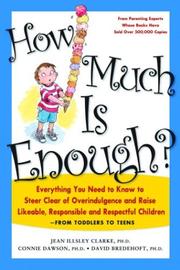 Cover of: How Much Is Enough? by Jean Illsley Clarke, Connie Dawson, David Bredehoft