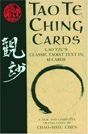 Cover of: Tao te ching cards | Chao-Hsu Chen